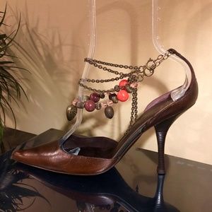 NIB GIUSEPPE ZANOTTI ANKLE CHAIN BEADS